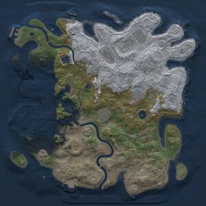 Thumbnail Rust Map: Procedural Map, Size: 3920, Seed: 10022025, 16 Monuments