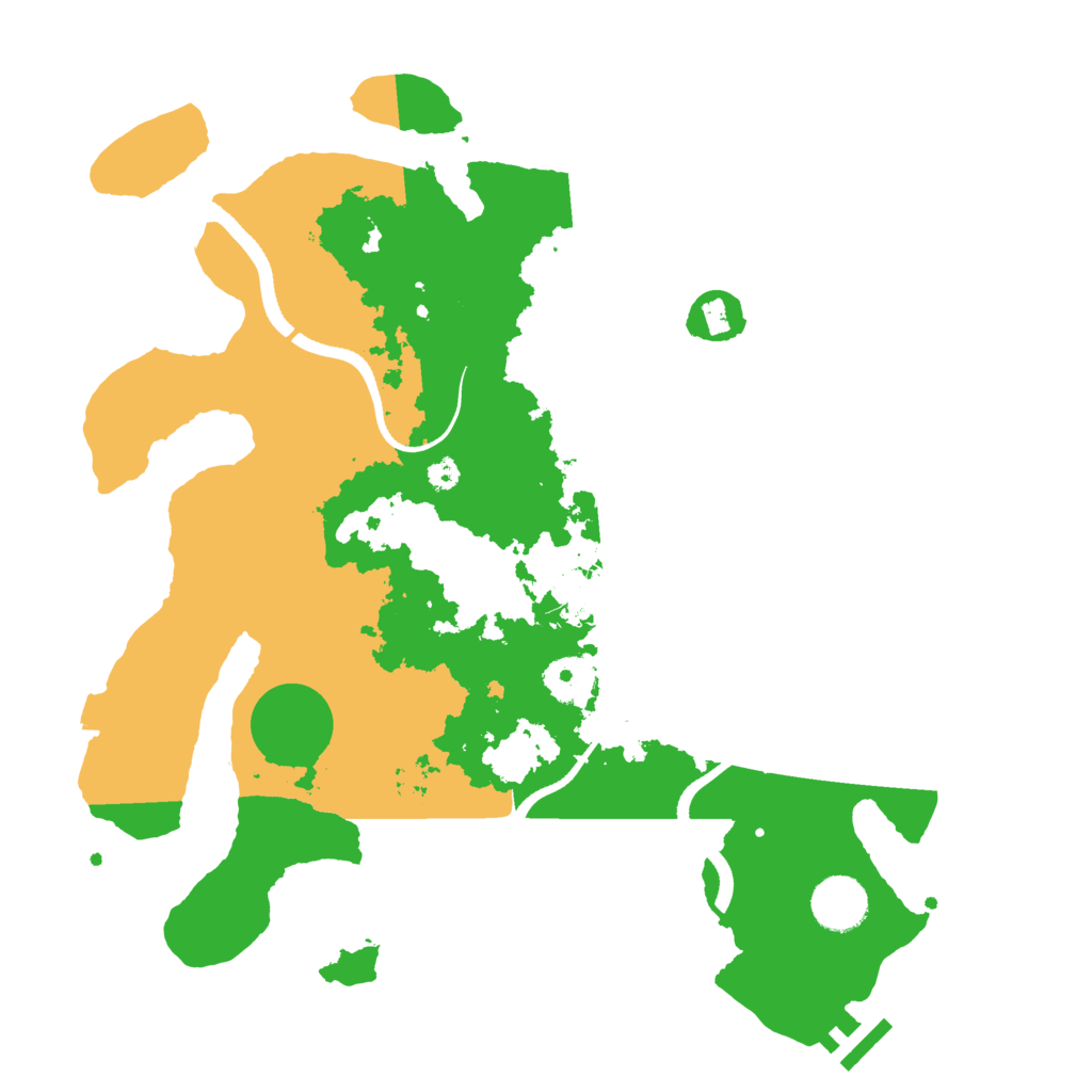Biome Rust Map: Procedural Map, Size: 3500, Seed: 866545