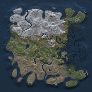 Thumbnail Rust Map: Procedural Map, Size: 4000, Seed: 1652415267, 15 Monuments