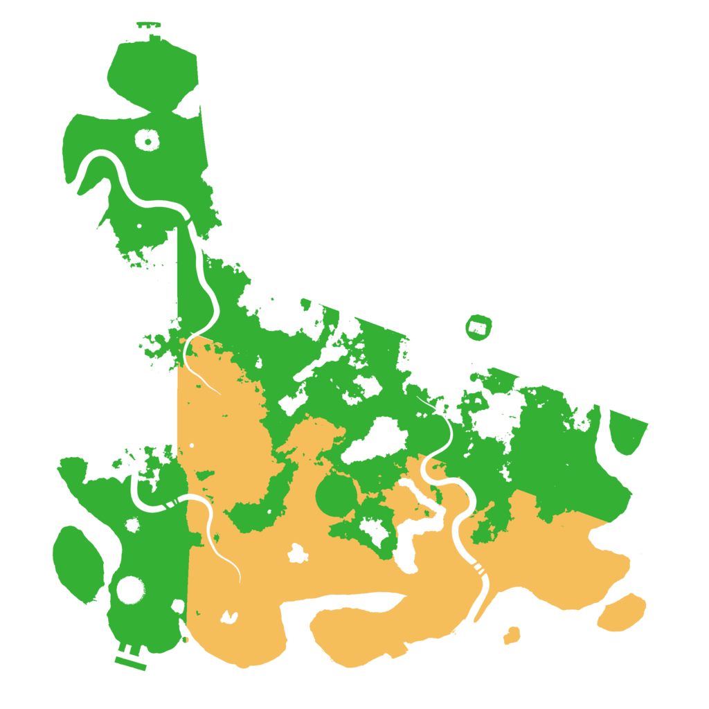 Biome Rust Map: Procedural Map, Size: 4500, Seed: 3268711