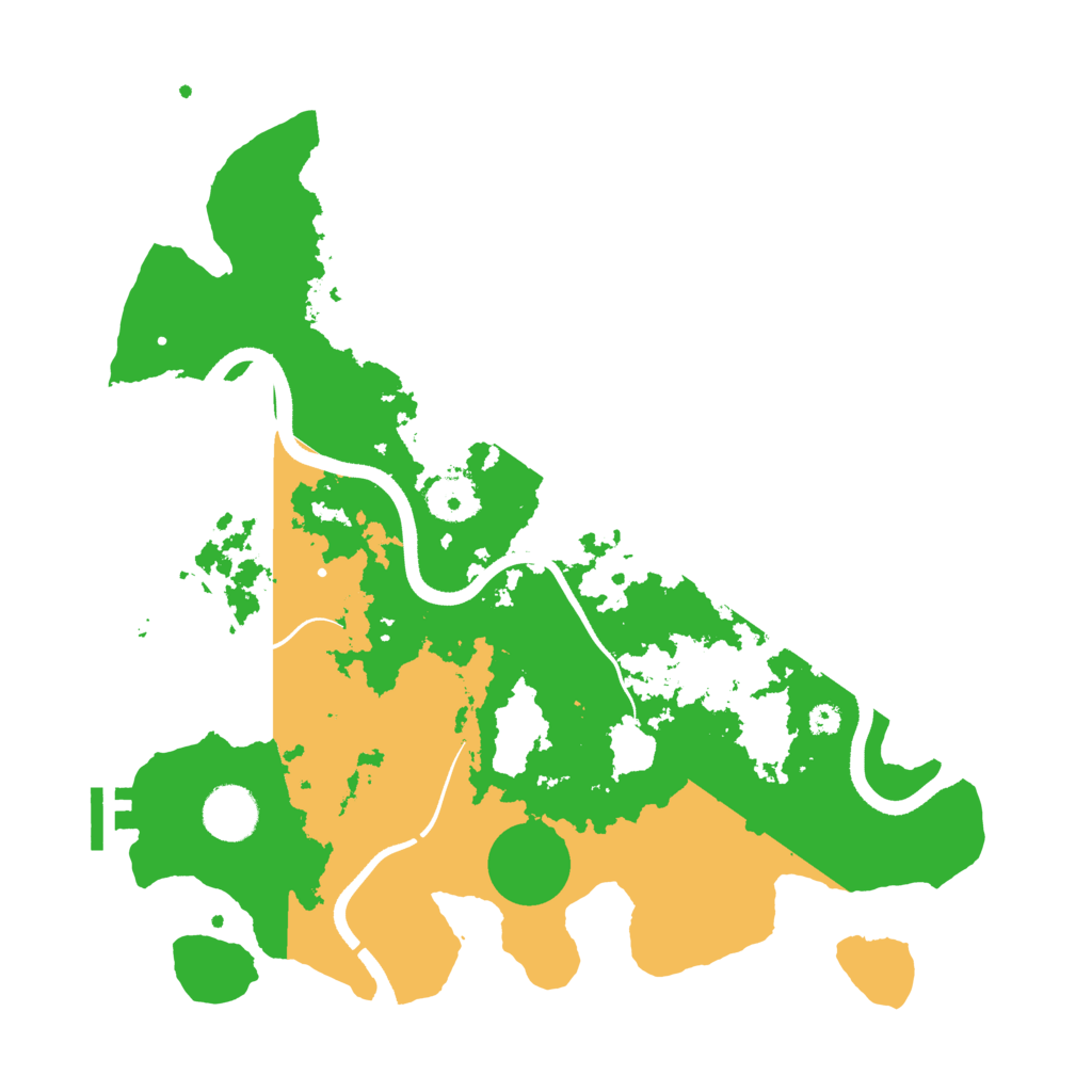 Biome Rust Map: Procedural Map, Size: 3500, Seed: 523345455