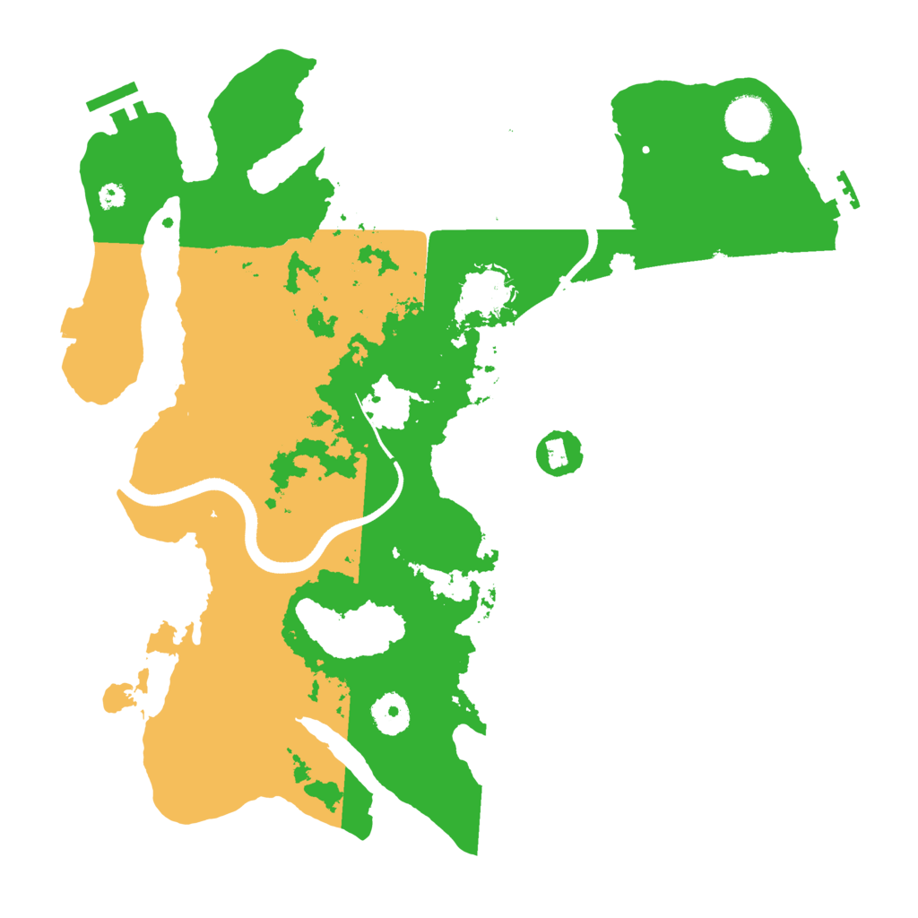 Biome Rust Map: Procedural Map, Size: 3500, Seed: 1251202955