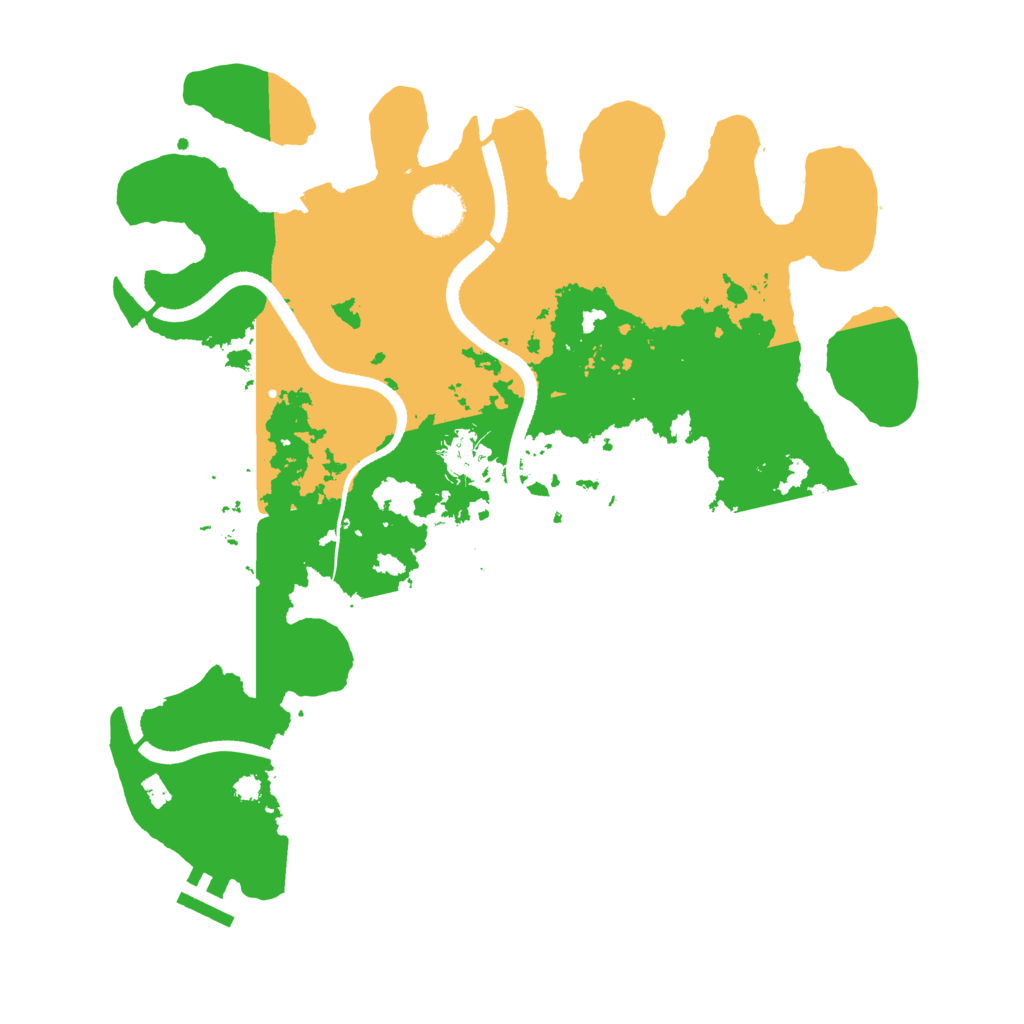 Biome Rust Map: Procedural Map, Size: 3500, Seed: 10309