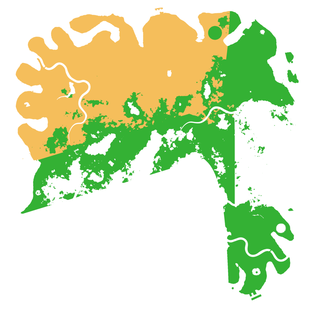 Biome Rust Map: Procedural Map, Size: 6000, Seed: 10420