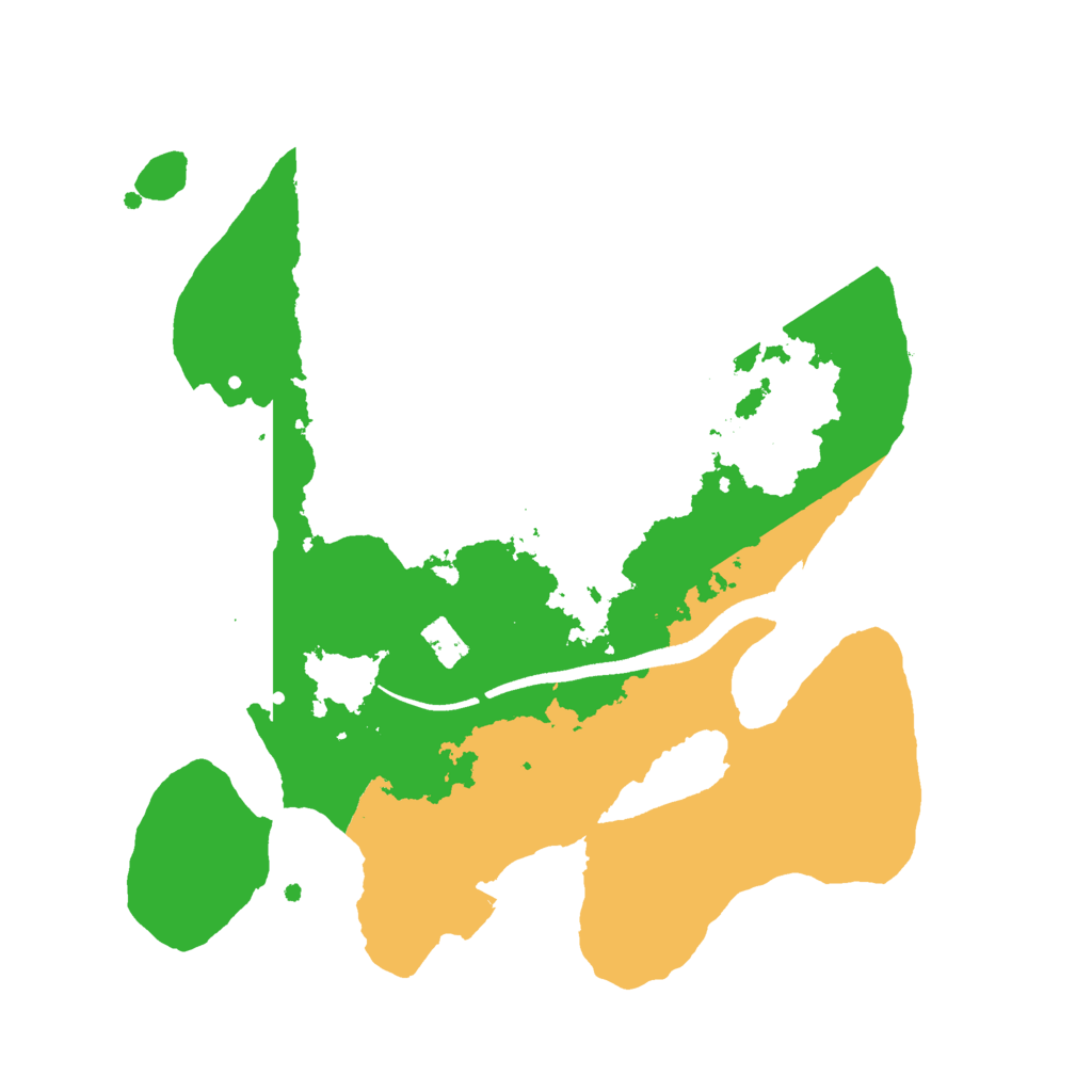 Biome Rust Map: Procedural Map, Size: 2500, Seed: 318929454