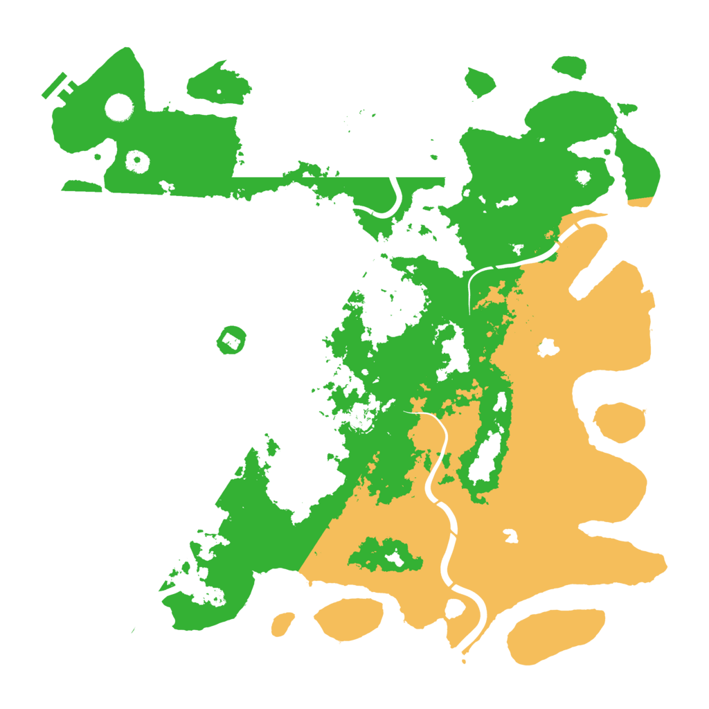 Biome Rust Map: Procedural Map, Size: 4500, Seed: 1080286482