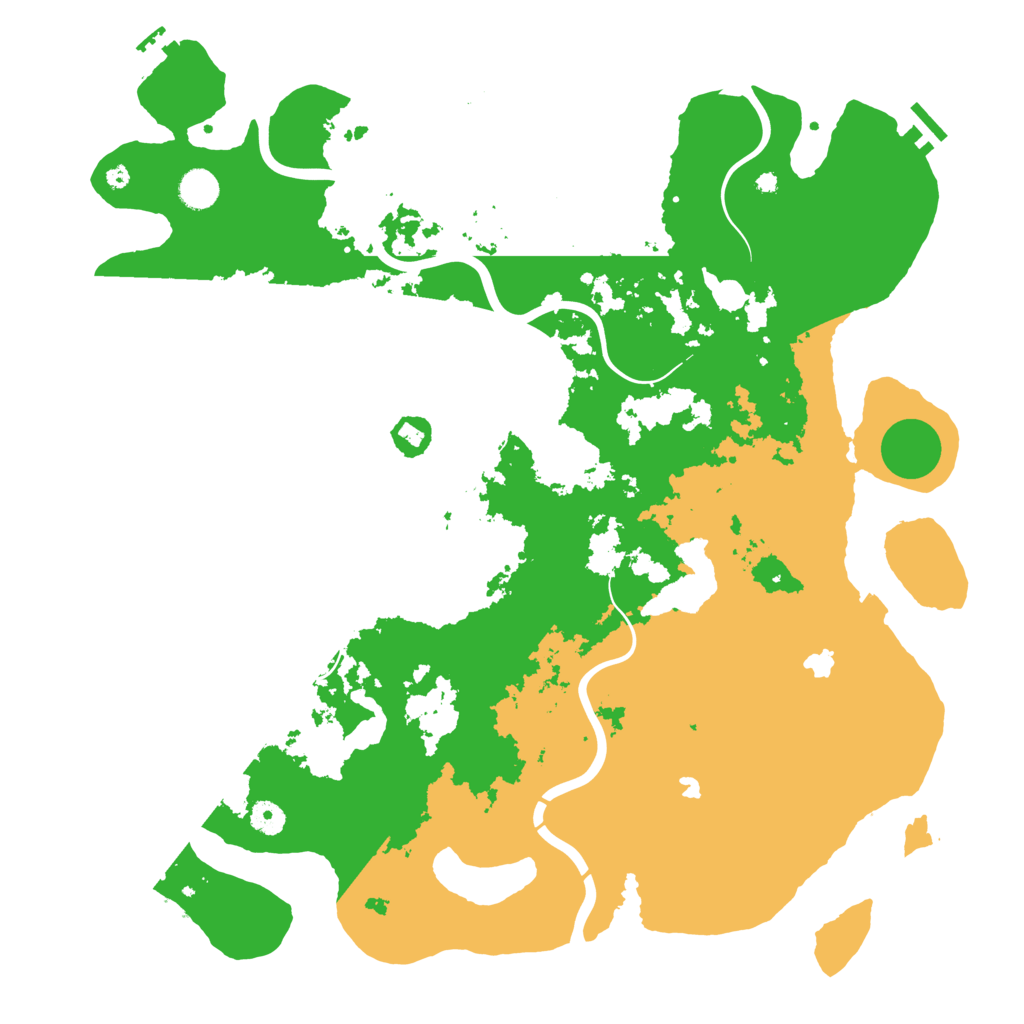 Biome Rust Map: Procedural Map, Size: 4500, Seed: 70925349