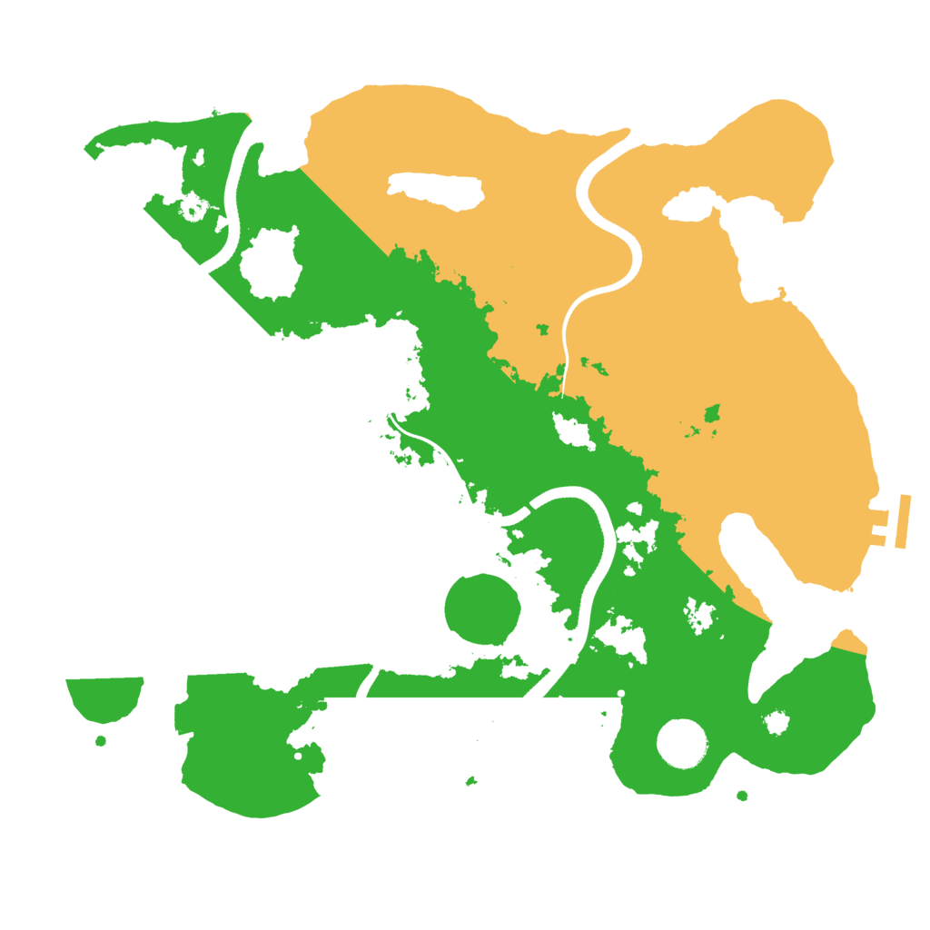Biome Rust Map: Procedural Map, Size: 3500, Seed: 565372967