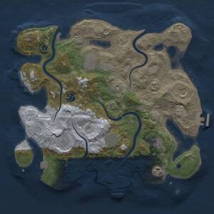Thumbnail Rust Map: Procedural Map, Size: 3500, Seed: 565372967, 14 Monuments