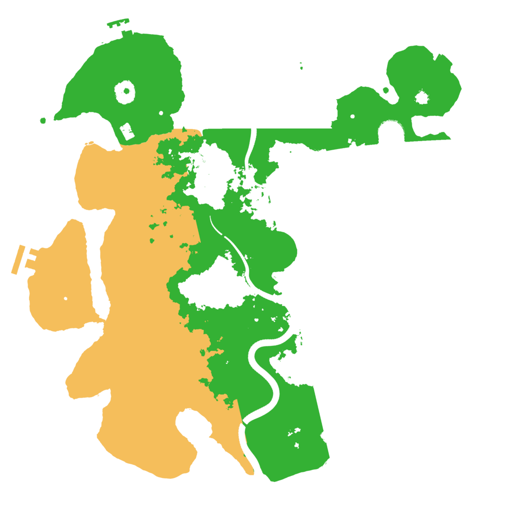 Biome Rust Map: Procedural Map, Size: 3500, Seed: 127016944