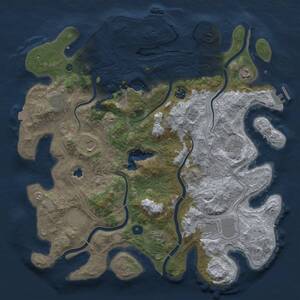 Thumbnail Rust Map: Procedural Map, Size: 4250, Seed: 1385397752, 15 Monuments
