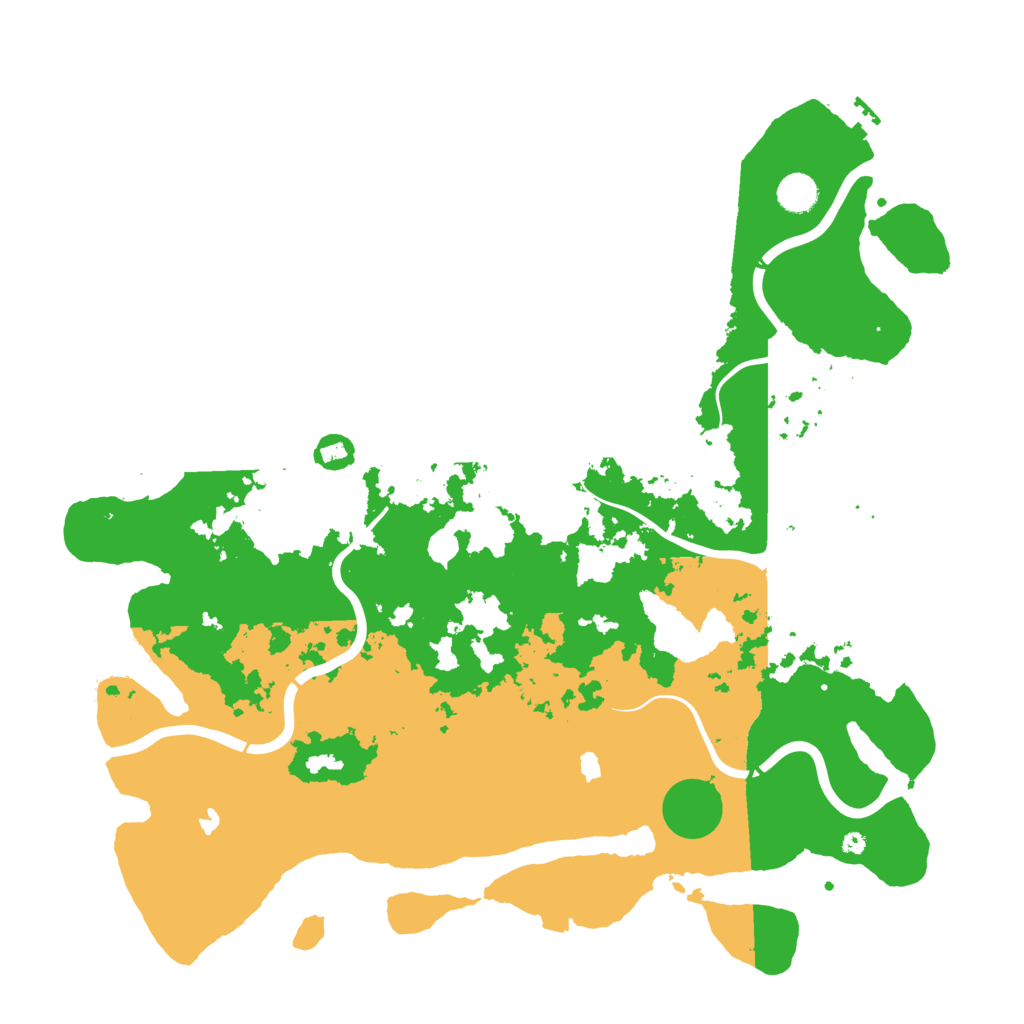 Biome Rust Map: Procedural Map, Size: 4500, Seed: 612858585