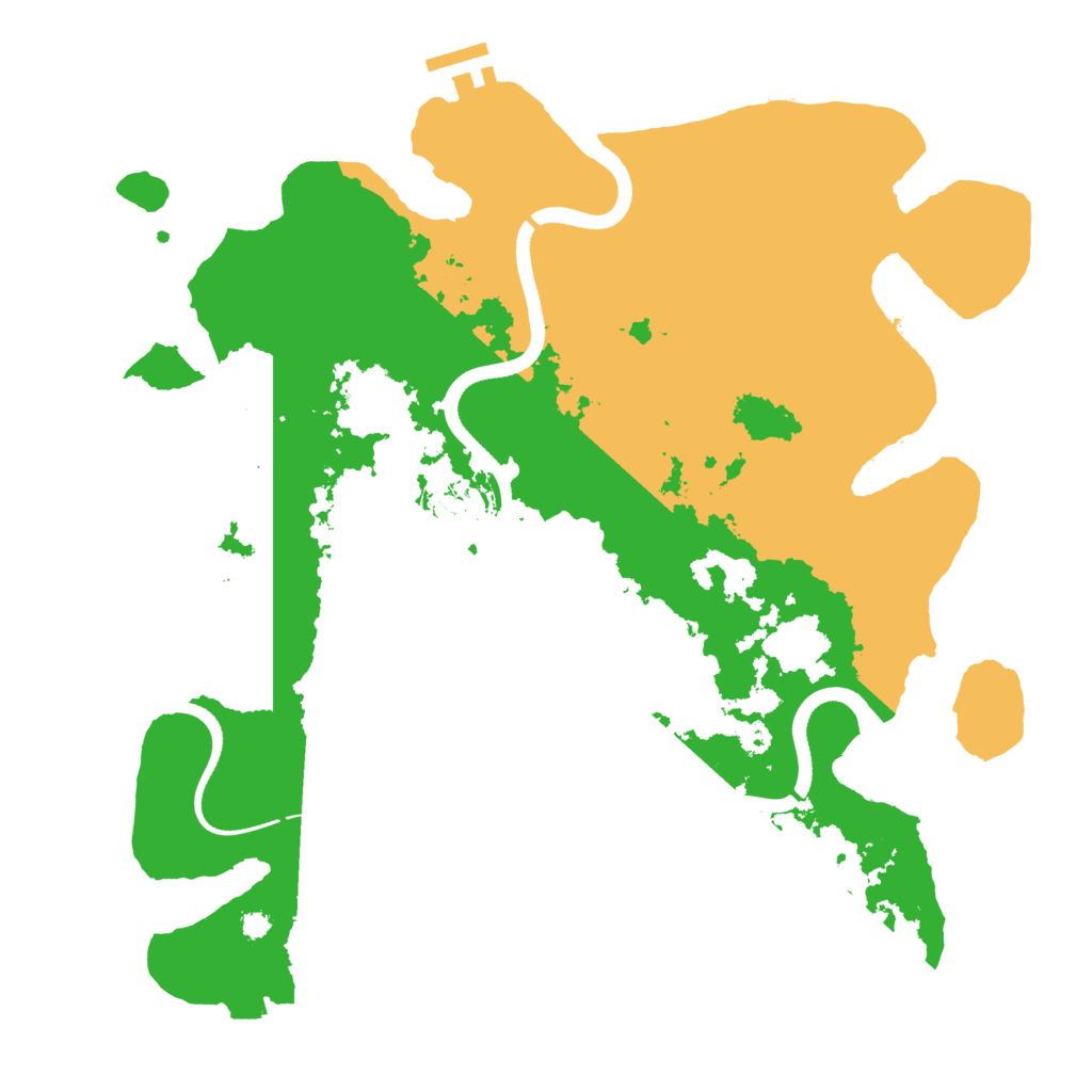 Biome Rust Map: Procedural Map, Size: 3500, Seed: 363765527