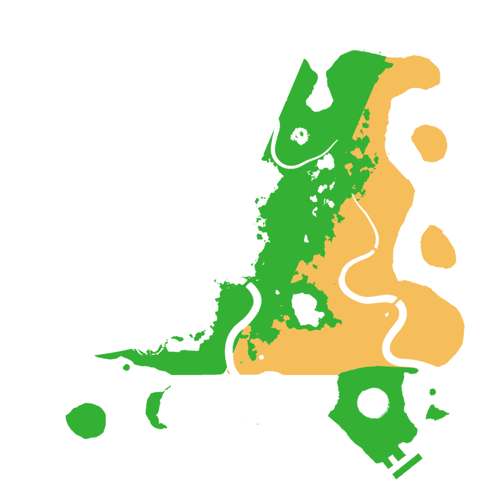 Biome Rust Map: Procedural Map, Size: 3000, Seed: 86817179