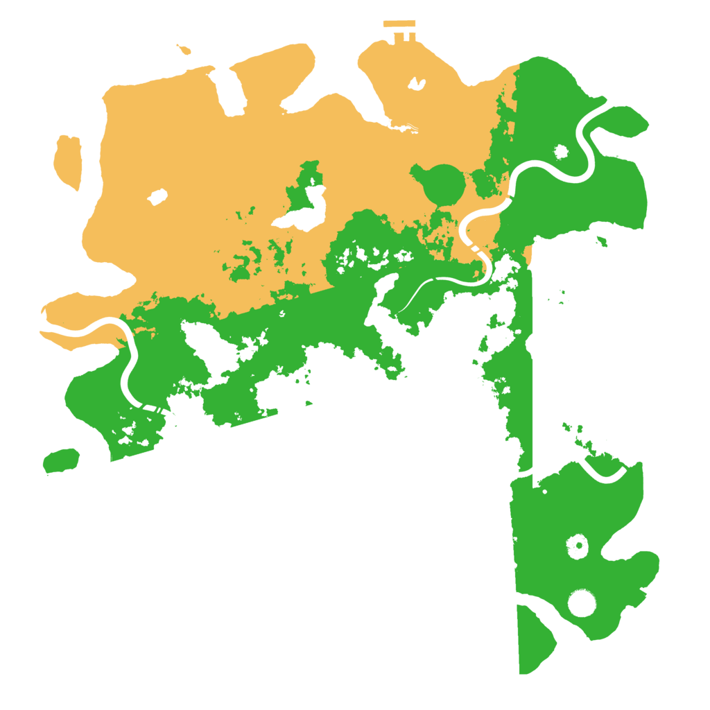 Biome Rust Map: Procedural Map, Size: 4500, Seed: 1289308197