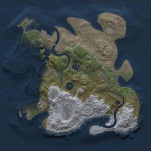 Thumbnail Rust Map: Procedural Map, Size: 3000, Seed: 296826004, 12 Monuments