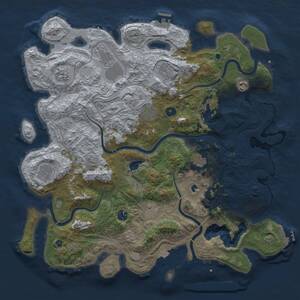 Thumbnail Rust Map: Procedural Map, Size: 4500, Seed: 1855698353, 16 Monuments