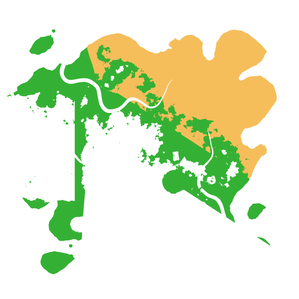 Biome Rust Map: Procedural Map, Size: 3500, Seed: 5528271