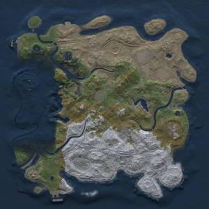 Thumbnail Rust Map: Procedural Map, Size: 4250, Seed: 455838045, 17 Monuments