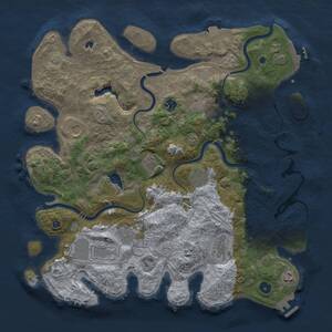 Thumbnail Rust Map: Procedural Map, Size: 4250, Seed: 1200706567, 16 Monuments