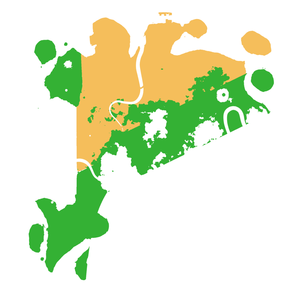 Biome Rust Map: Procedural Map, Size: 3500, Seed: 111775211