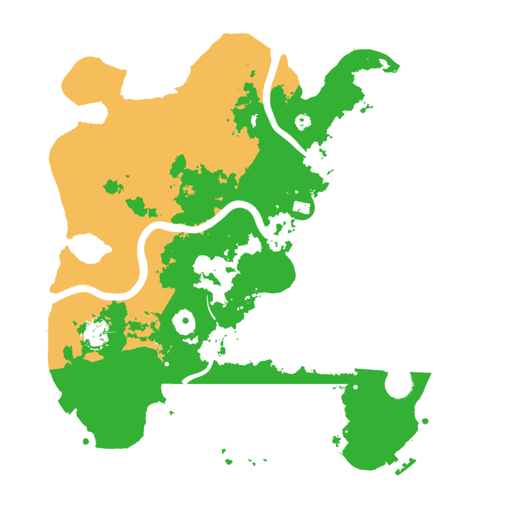 Biome Rust Map: Procedural Map, Size: 3250, Seed: 665645177