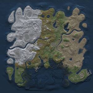 Thumbnail Rust Map: Procedural Map, Size: 4500, Seed: 369546981, 16 Monuments