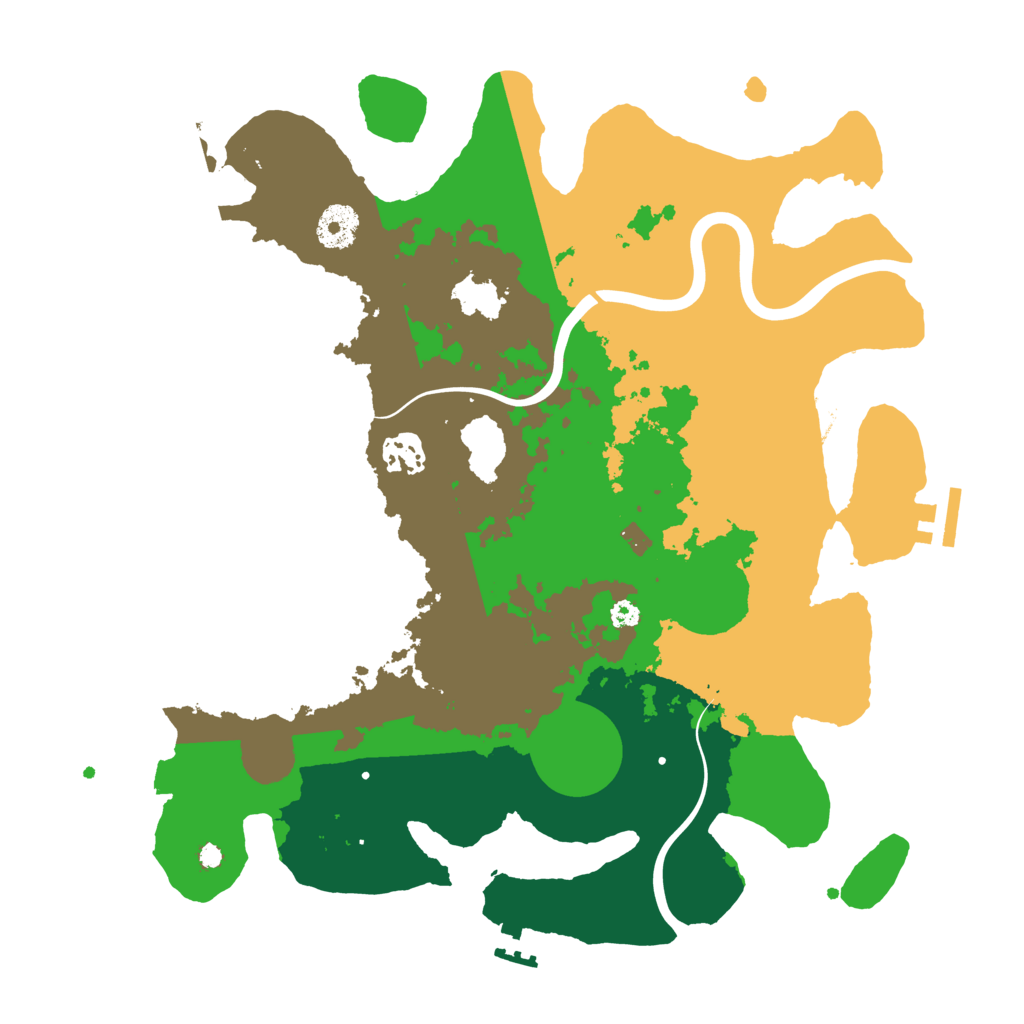 Biome Rust Map: Procedural Map, Size: 3500, Seed: 323743075