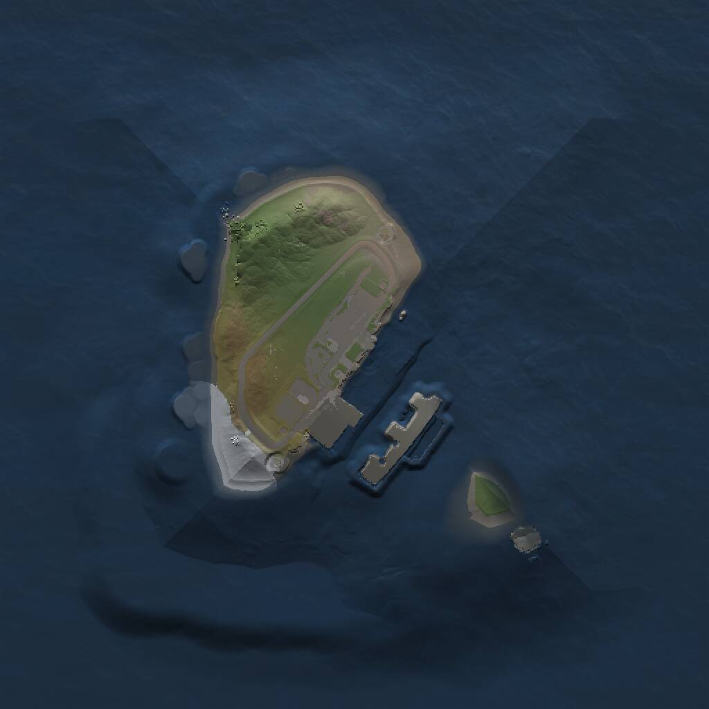 Rust Map: Procedural Map, Size: 1000, Seed: 1024643795, 2 Monuments