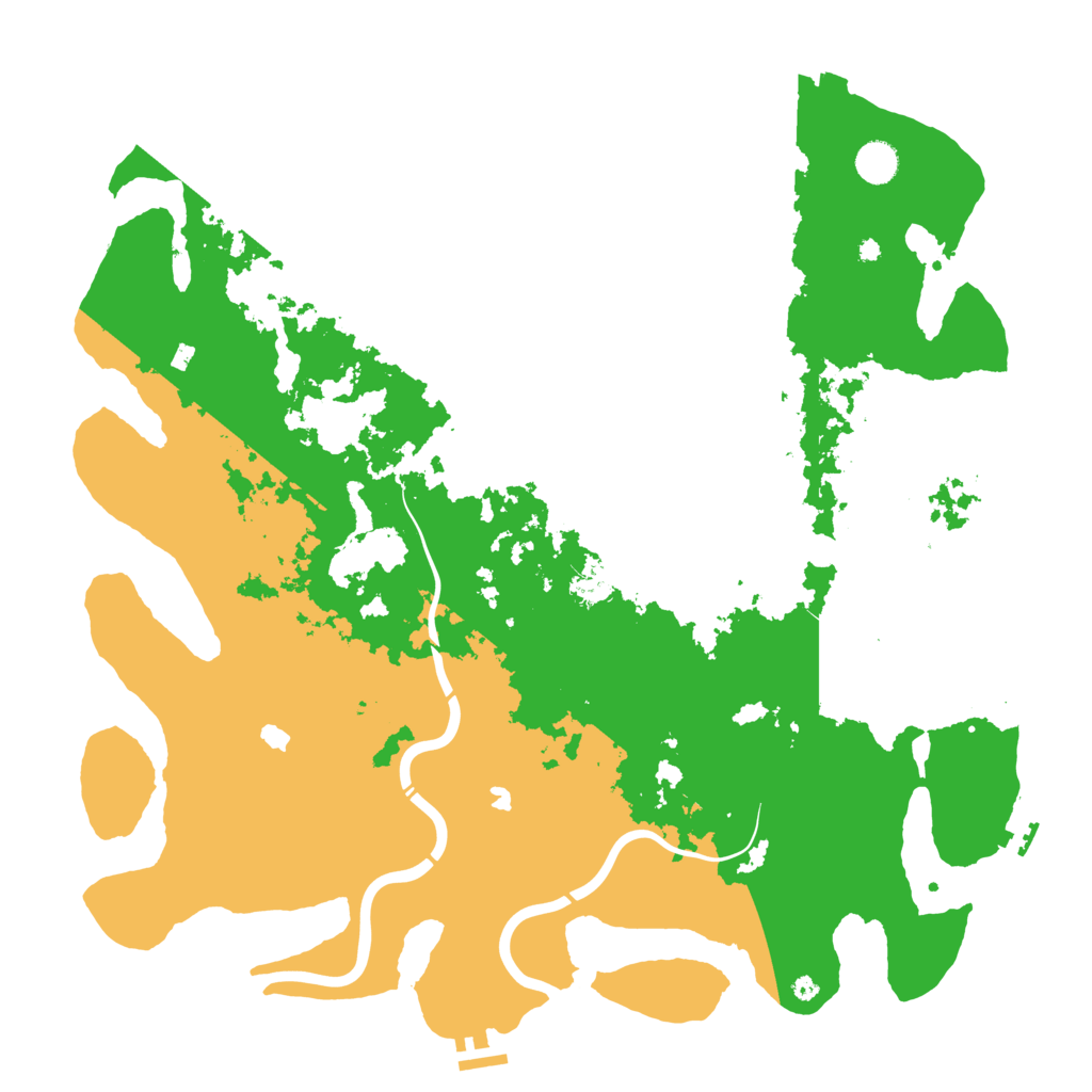 Biome Rust Map: Procedural Map, Size: 4500, Seed: 532774460