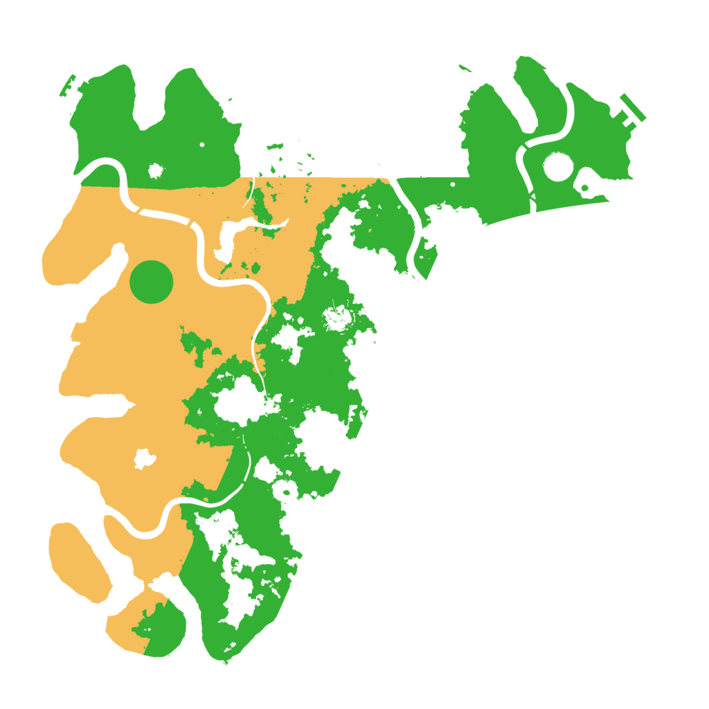 Biome Rust Map: Procedural Map, Size: 4300, Seed: 79879856