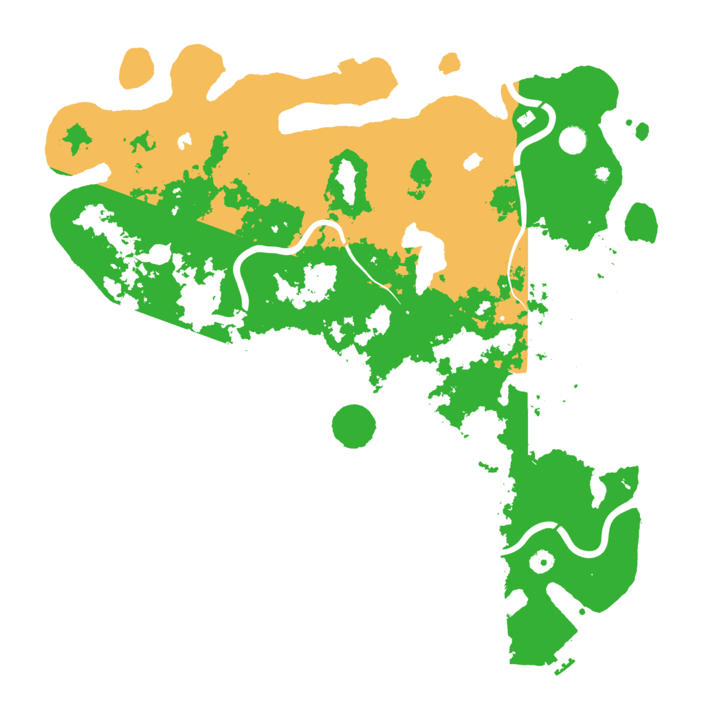 Biome Rust Map: Procedural Map, Size: 4500, Seed: 8888883