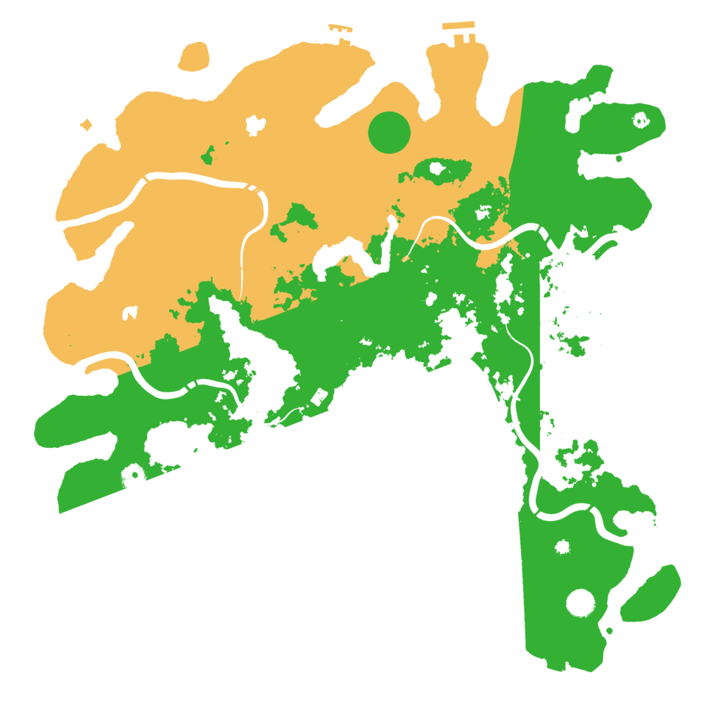 Biome Rust Map: Procedural Map, Size: 4500, Seed: 586549568