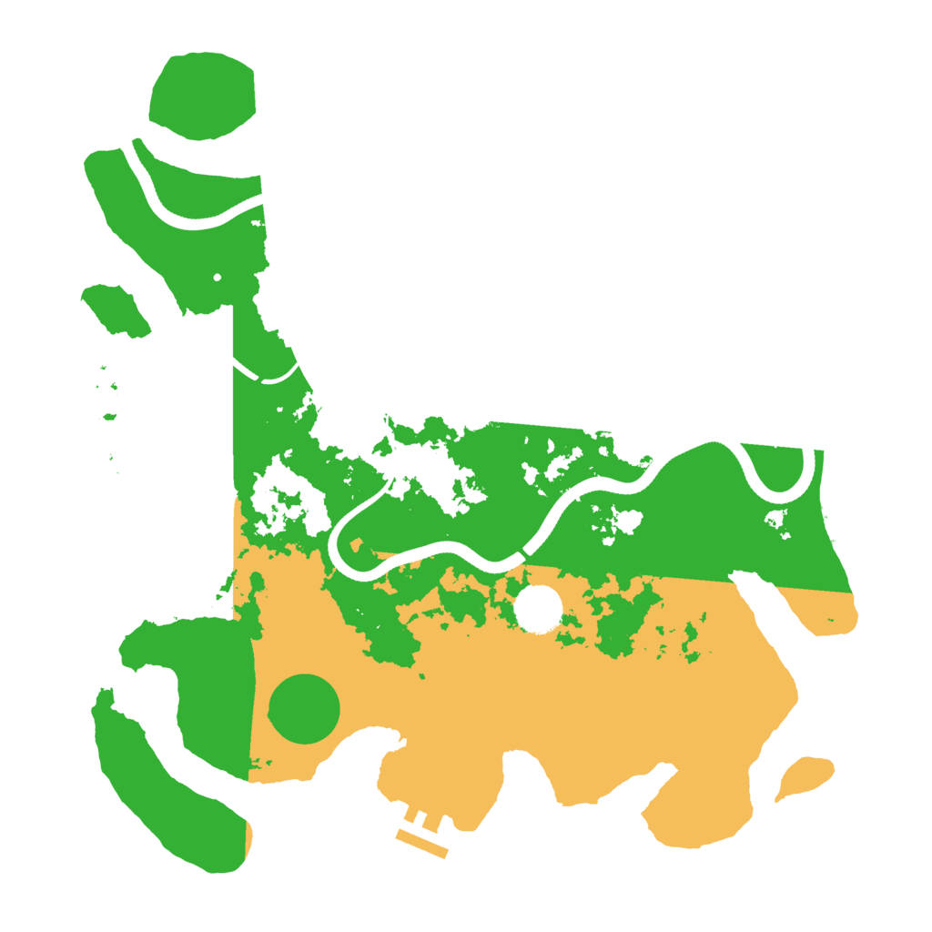 Biome Rust Map: Procedural Map, Size: 3500, Seed: 30402967