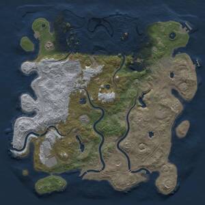 Thumbnail Rust Map: Procedural Map, Size: 4500, Seed: 2135982517, 15 Monuments
