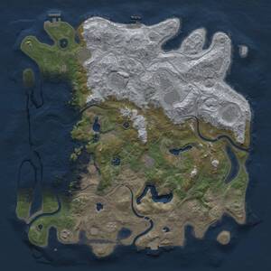 Thumbnail Rust Map: Procedural Map, Size: 4500, Seed: 804582934, 16 Monuments