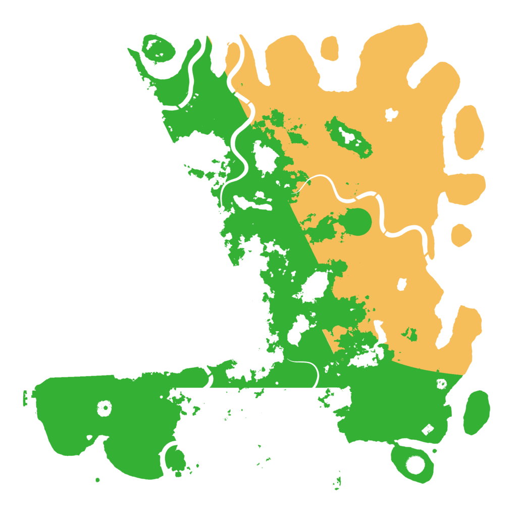 Biome Rust Map: Procedural Map, Size: 4950, Seed: 123456