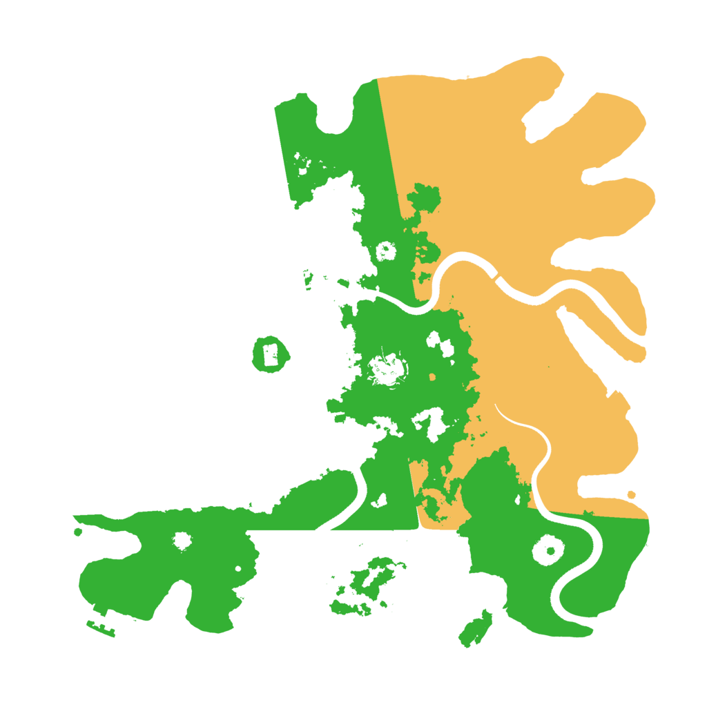 Biome Rust Map: Procedural Map, Size: 3500, Seed: 7500