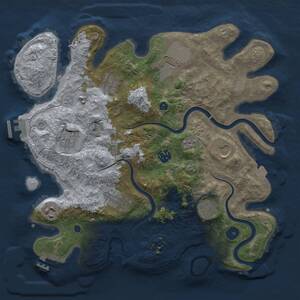 Thumbnail Rust Map: Procedural Map, Size: 3500, Seed: 7500, 15 Monuments