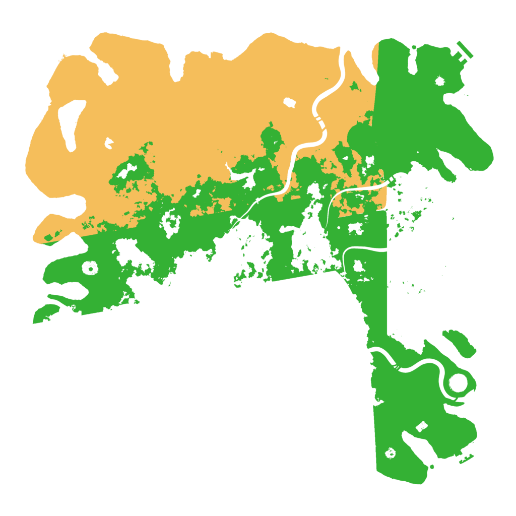 Biome Rust Map: Procedural Map, Size: 5000, Seed: 77627320