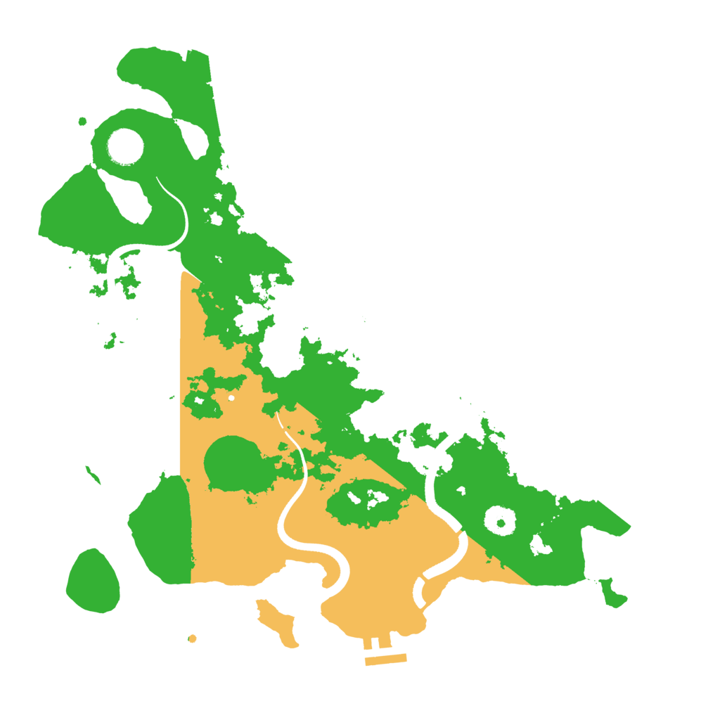 Biome Rust Map: Procedural Map, Size: 3500, Seed: 7176783