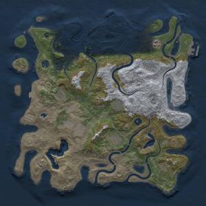 Thumbnail Rust Map: Procedural Map, Size: 4200, Seed: 178469, 14 Monuments