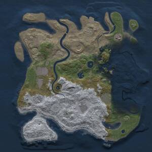 Thumbnail Rust Map: Procedural Map, Size: 3500, Seed: 1416456976, 14 Monuments