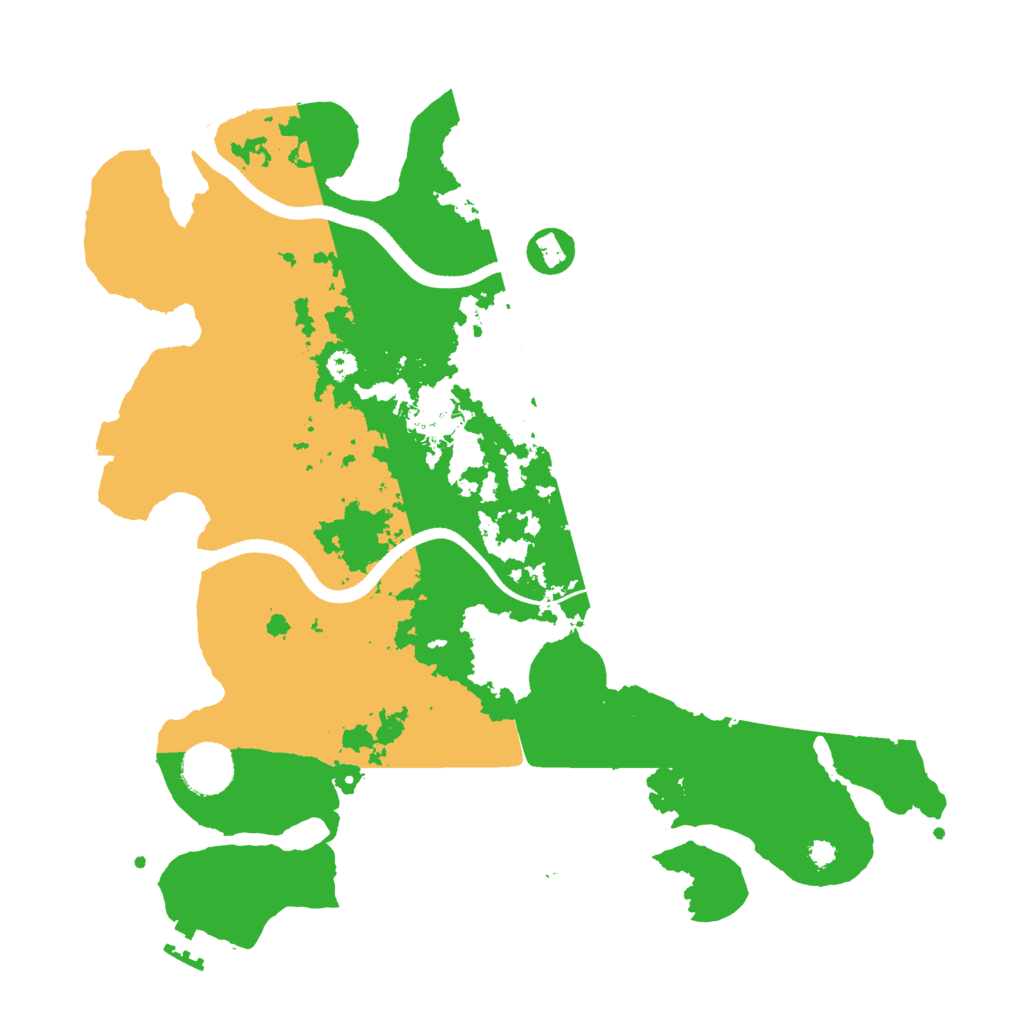 Biome Rust Map: Procedural Map, Size: 3500, Seed: 72264655