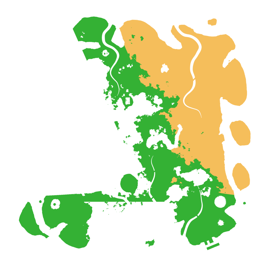 Biome Rust Map: Procedural Map, Size: 4100, Seed: 3400