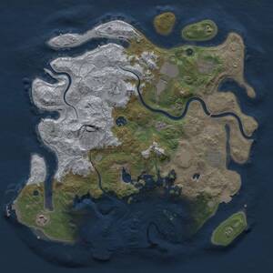 Thumbnail Rust Map: Procedural Map, Size: 4000, Seed: 1840420997, 15 Monuments