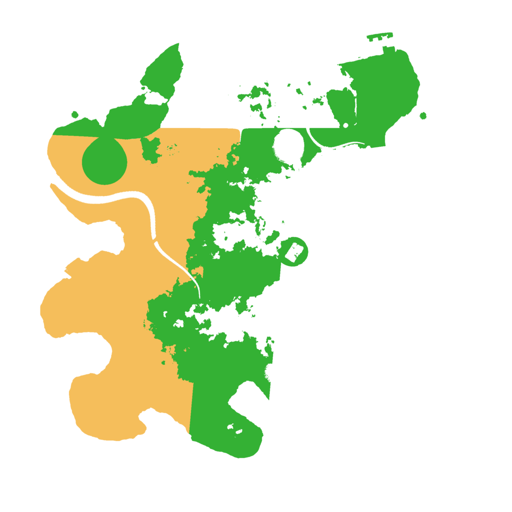 Biome Rust Map: Procedural Map, Size: 3000, Seed: 8279