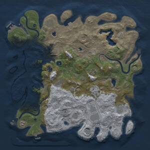 Thumbnail Rust Map: Procedural Map, Size: 4500, Seed: 922797008, 17 Monuments