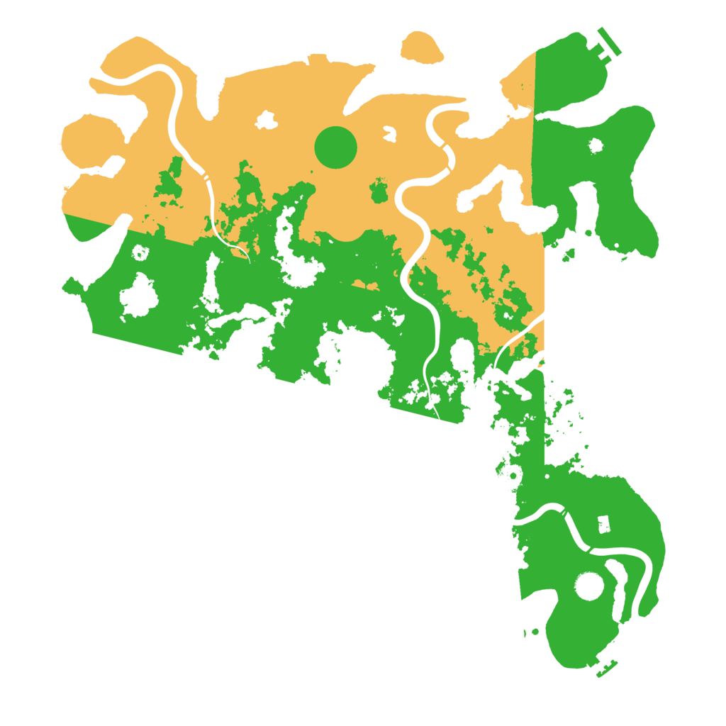 Biome Rust Map: Procedural Map, Size: 4500, Seed: 393952083