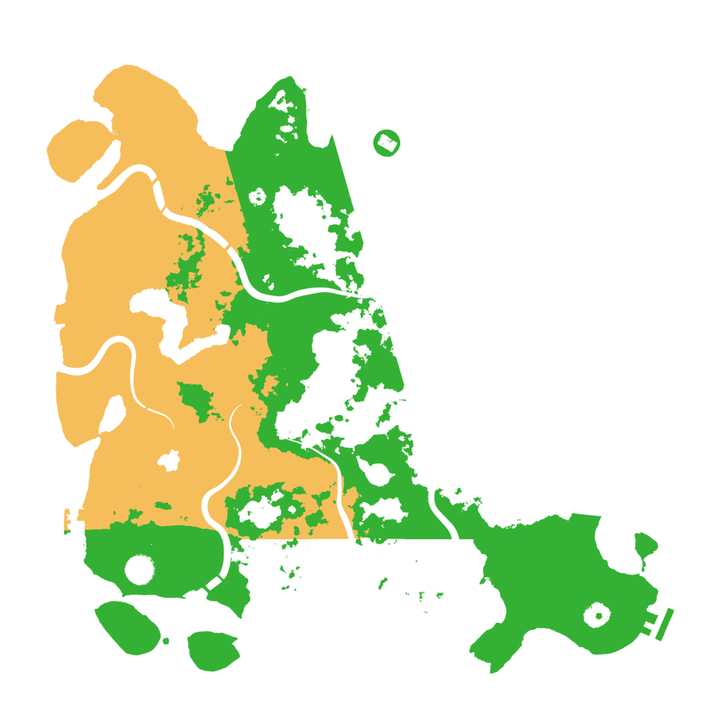 Biome Rust Map: Procedural Map, Size: 4300, Seed: 925421